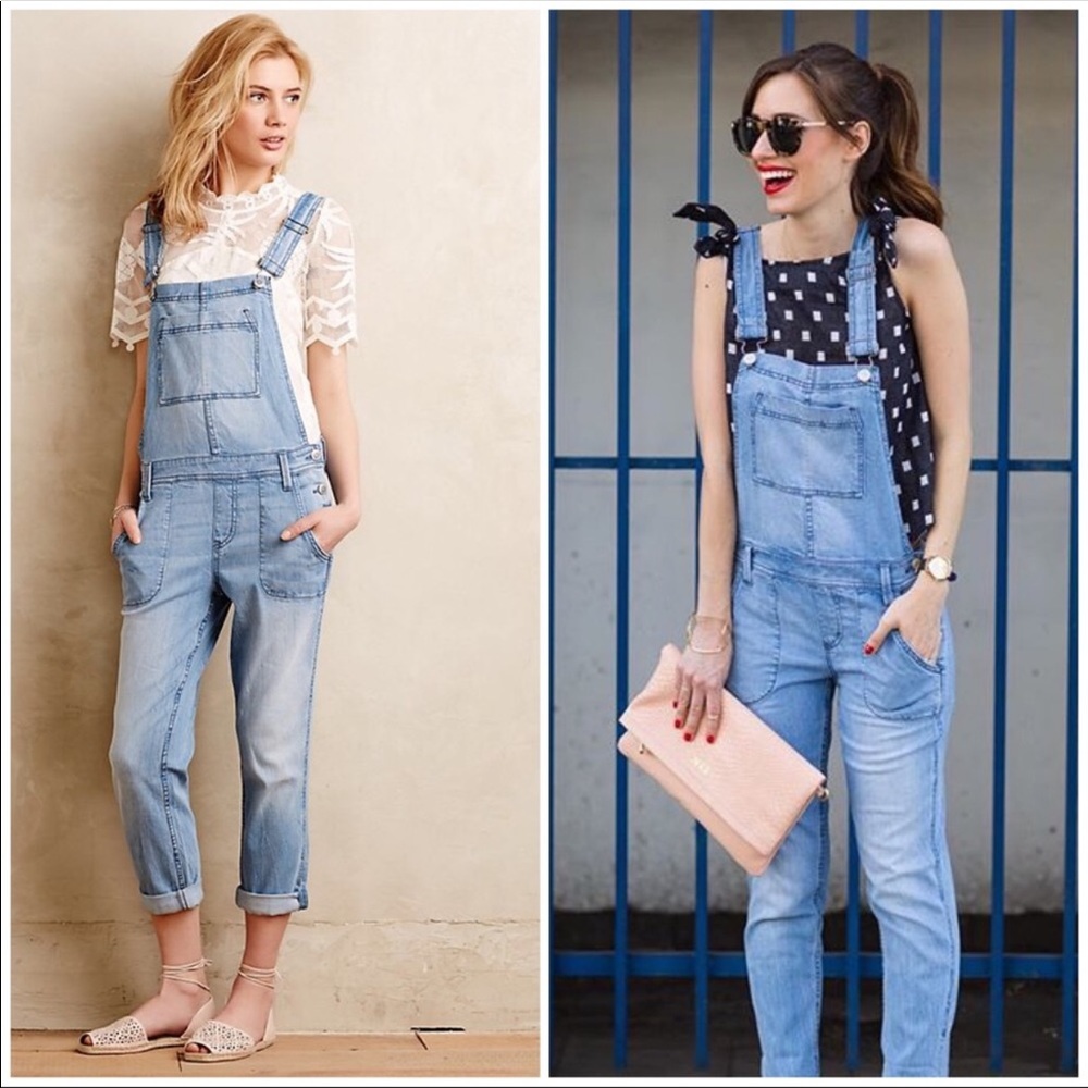 Anthropologie denim overalls